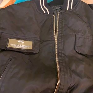 👩‍✈️ OJBOX Firenze Tom Cruise Top Gunish Air Force bomber jacket with patches